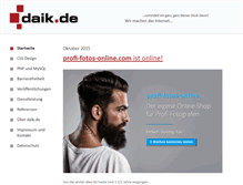 Tablet Screenshot of daik.de